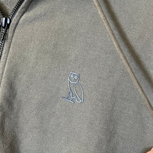 OVO October's Very Own Full Zip Hoodie - Men's Size L - Green - Picture 2 of 12